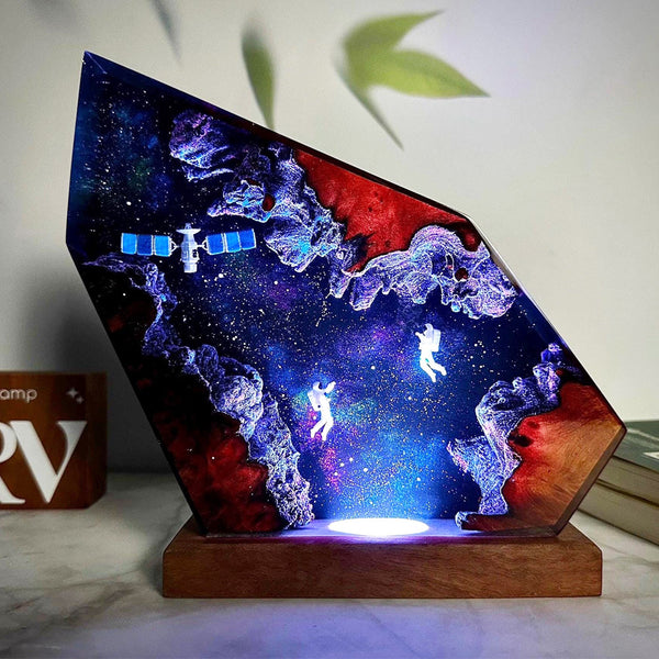 Astronaut Resin Lamp