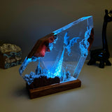 Ice Dragon Resin Lamp