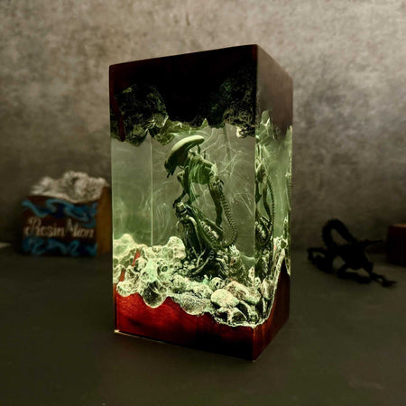Alien Epoxy Resin Lamp
