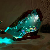 Humpback Whale & Jellyfish Resin Lamp